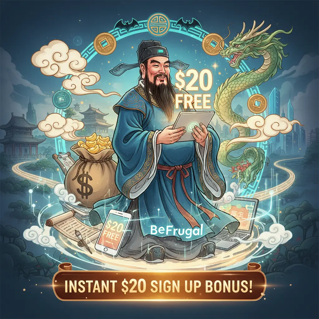 instant $20 sign up bonus - BeFrugal