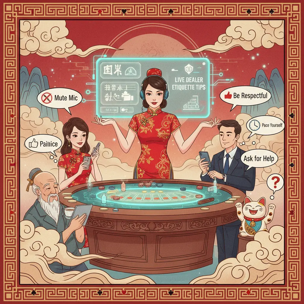 Live casino etiquette tips - Dealer