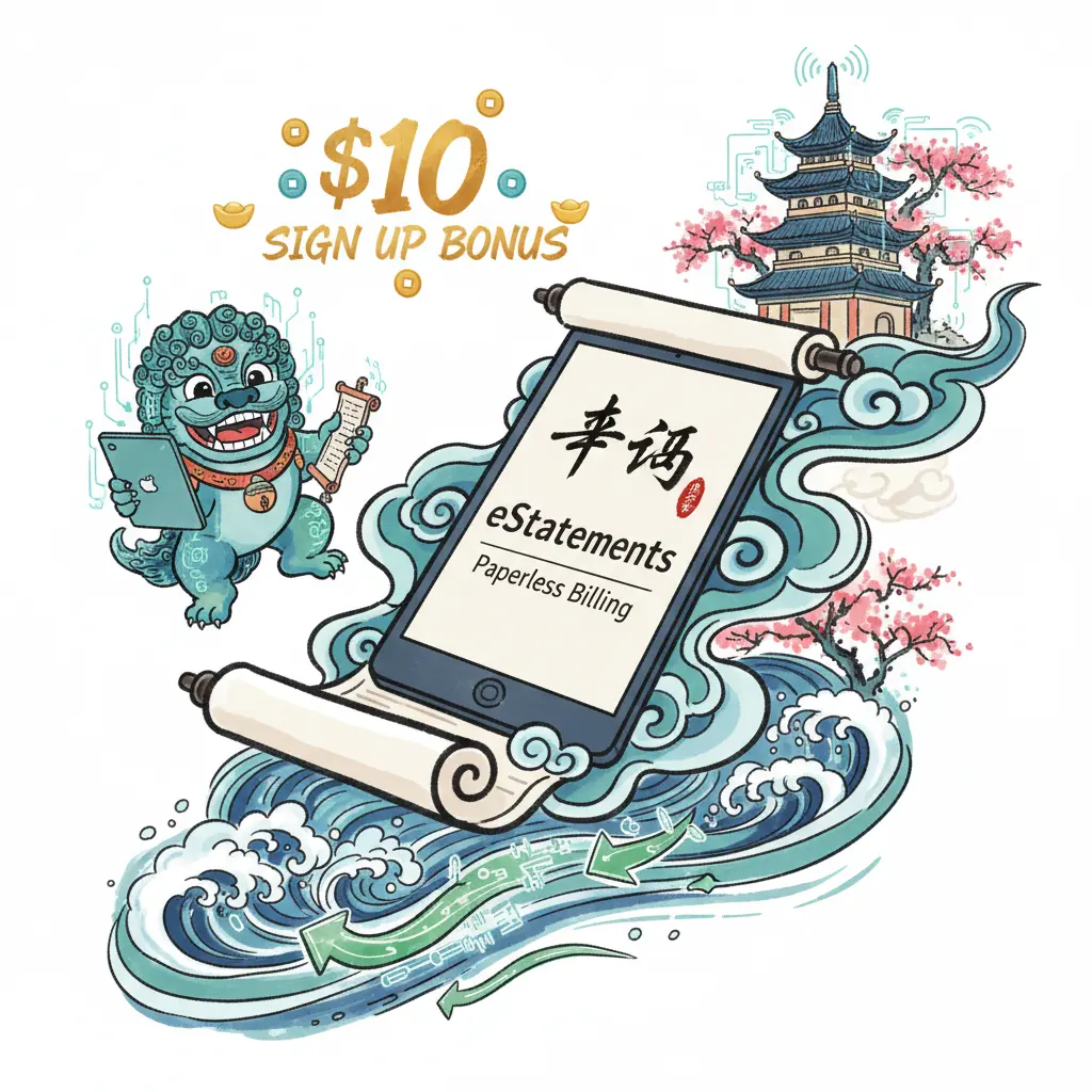 $10 sign up bonus - eStatements