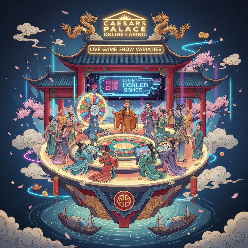 Live dealer game show varieties - Caesars