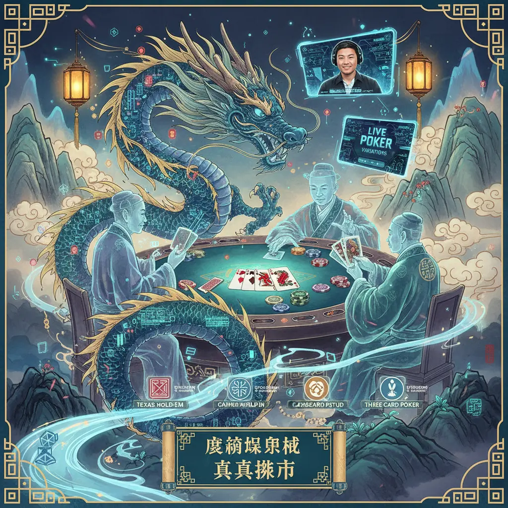 Live dealer poker variations - Evolution