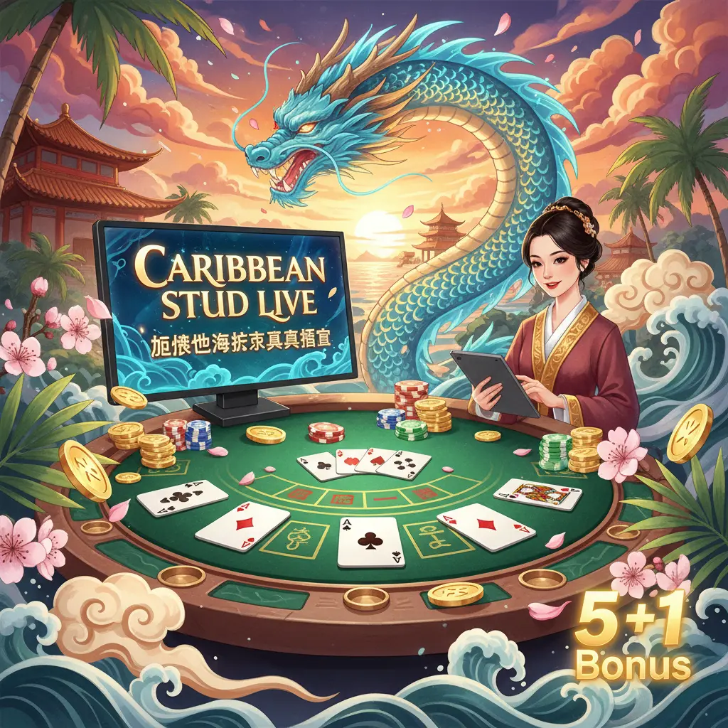 Caribbean stud live dealer games - Caribbean