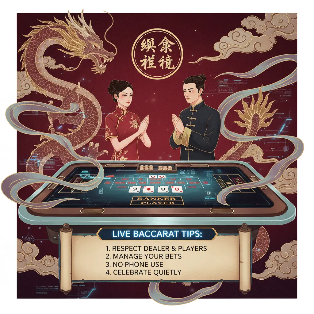 Live casino etiquette tips - baccarat