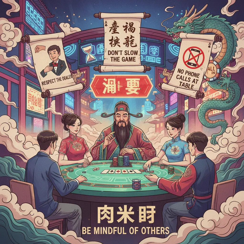 Live casino etiquette tips - poker