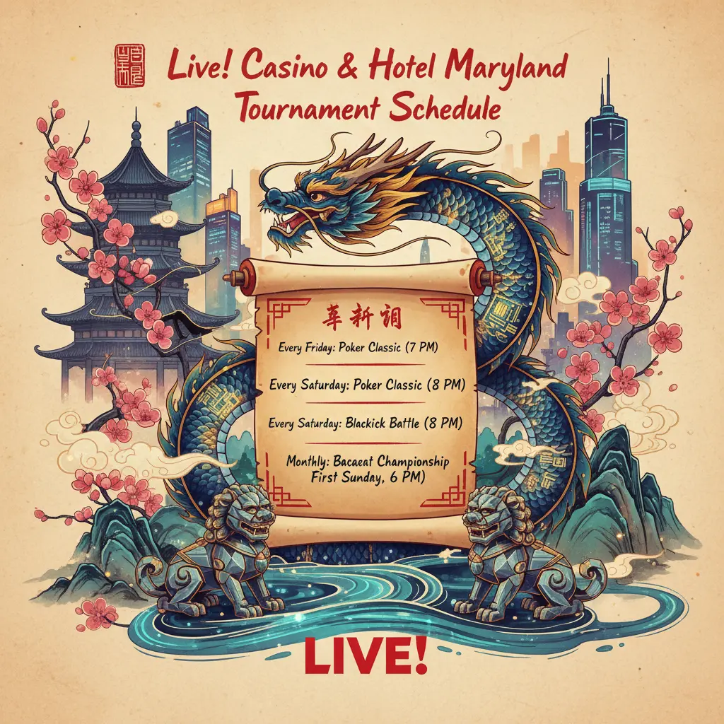 Live casino tournaments schedule - Maryland